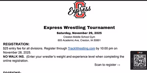 Creston Express Wrestling Tournament