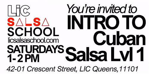 Intro to Cuban Salsa Dancing (SATURDAYS)