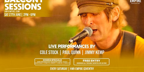 Balcony Sessions - Cole Stock | Paul Quinn | Jimmy Kemp