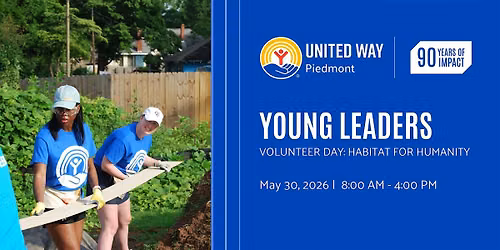 Young Leaders Volunteer Day:  Habitat for Humanity
