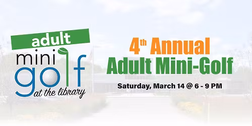 Adult Mini-Golf at the Library
