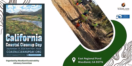 California Coastal Cleanup at East Regional Pond