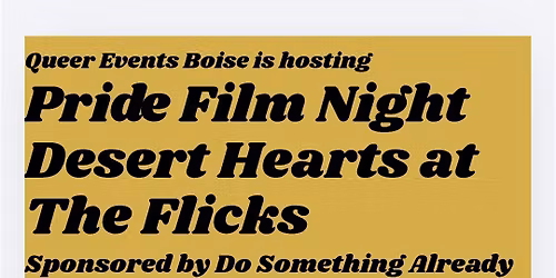 Pride Film Night: Desert Hearts at The Flicks