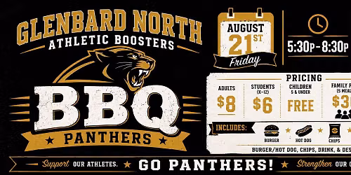 SAVE THE DATE 8\/21: GBN Athletic Boosters BBQ