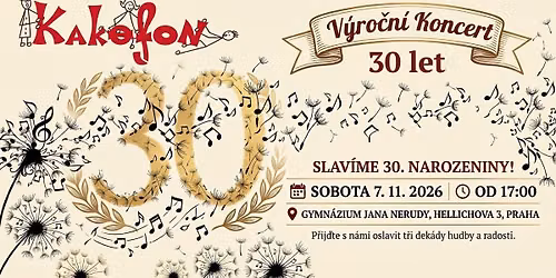 Kakofonn\u00ed v\u00fdro\u010dn\u00ed koncert 30 let
