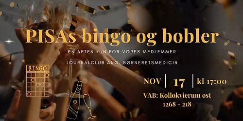 Bingo og bobler + Journalclub med PISA