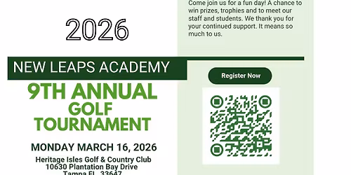 2026 New Leaps Academy 9th Annual Golf Tournament