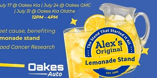 Lemonade Stand for a Cause - Oakes Kia
