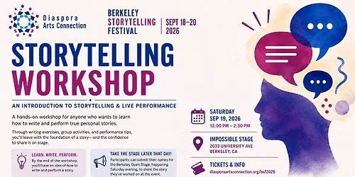Berkeley Storytelling Festival 2026 | Storytelling Workshop
