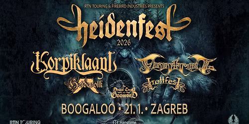 Heidenfest 2026: Korpiklaani, Finntroll, Heidevolk, Trollfest i The Dread Crew of Oddwood!