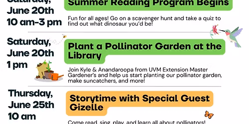 Plant a pollinator garden at the library!