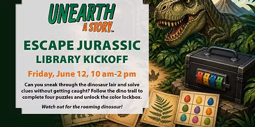Escape Jurassic Library Kickoff Event