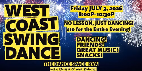Three Year Anniversary Party First Friday WCS 2026