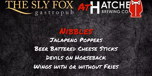 TAPROOM EATS with Hatchet Brewing Company 