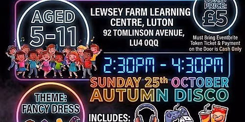 5 to 11 Years Old Disco (Fancy Dress) \u00a35