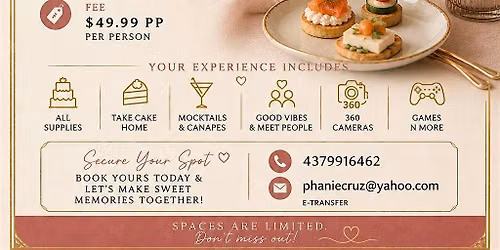 Cake & Sip by phanieshub x The Spot Ottawa