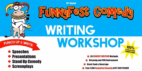 Comedy WRITING WORKSHOP - 30 tips- Saturday, July 25 @ 12PM - YVR\/VANCOUVER