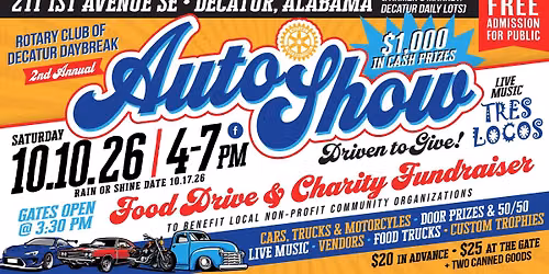 Driven To Give - Auto & Bike Show -$1,000 in cash prizes!