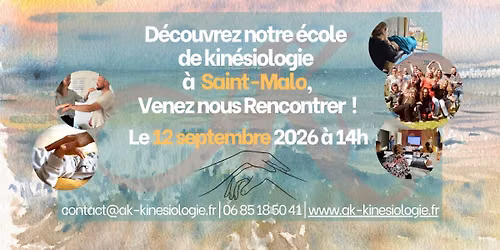 Portes Ouvertes de notre \u00e9cole de Kin\u00e9siologie - AK-Saint-Malo