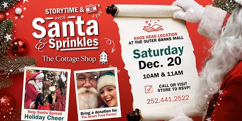 Storytime & Selfies with Santa \ud83c\udf85\ud83d\udcd6 @ The Outer Banks Mall