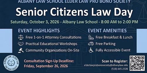 Senior Citizens Law Day at Albany Law School