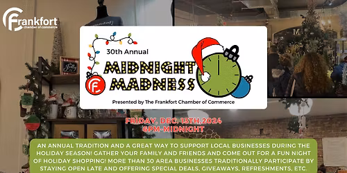 30th Annual Midnight Madness