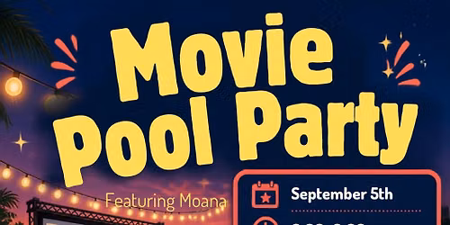 Pool movie night