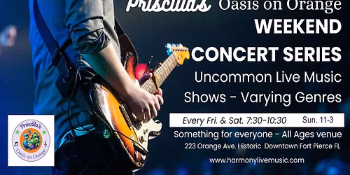 AUGUST "CONCERETTES" - Something For Everyone! Give yourself LIVE MUSIC, It Lifts You Up!