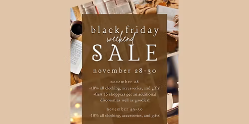 BLACK FRIDAY WEEKEND SALE - Pages & Peonies Black Friday Sale