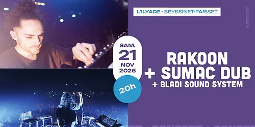CONCERT | RAKOON + SUMAC DUB + BLADI SOUND SYSTEM par Retour de Sc\u00e8ne