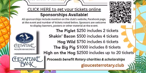Gloucester Rotary Annual Pig Roast LUAU!