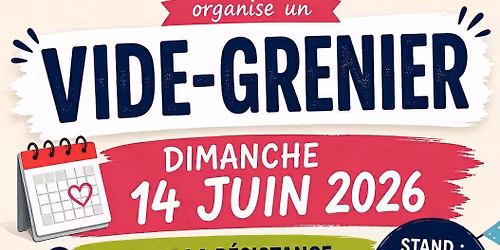 vide grenier association HANDICAP &ALORS