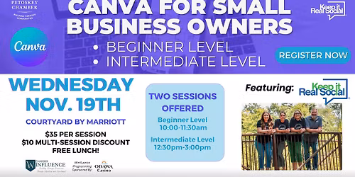 Canva for Small Business Owners - Two Sessions