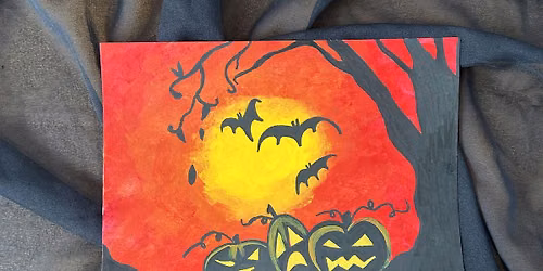 A Chillingly Chic Pumpkin Paint Night