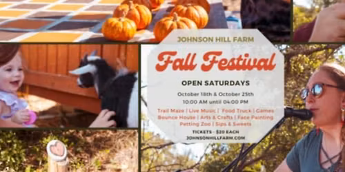 Johnson Hill Farm Fall Festivals 2025