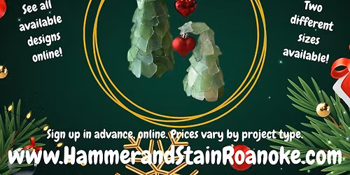 12\/06\/25 (Saturday) Grinchmas Sea Glass Trees! 10am - 12pm