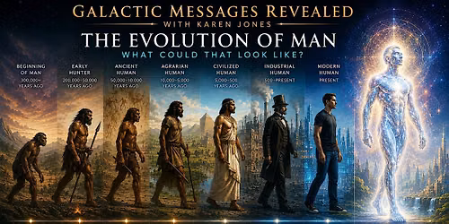 GALACTIC MESSAGES REVEALED with Karen Jones: The EVOLUTION ON MAN