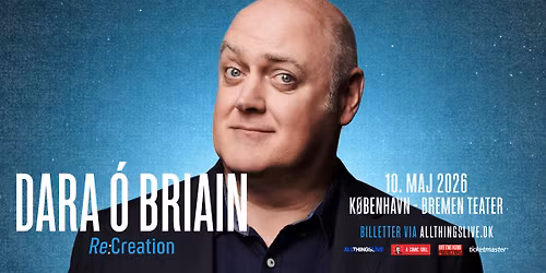 F\u00e5 billetter! Dara \u00d3 Briain - Bremen Teater - 10. maj