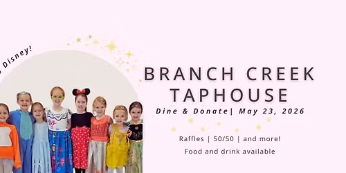 \n\ud83c\udf7d\ufe0f Dine & Donate at Branch Creek Taphouse \ud83c\udf7b