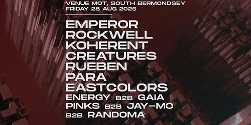 Overview London - Venue M.O.T \/\/ 28.08.26