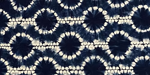 Hishaki-nui (stitch on the fold) Shibori with indigo (Studio)