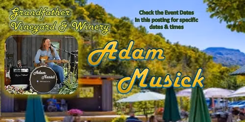 Adam Musick Live @ Grandfather Vineyard & Winery