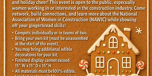 NAWIC Gingerbread House Building Contest