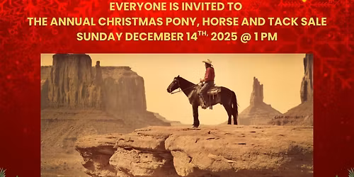 ANNUAL CHRISTMAS PONY, HORSE AND TACK SALE