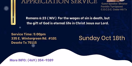 Ministry Appreciation Service 