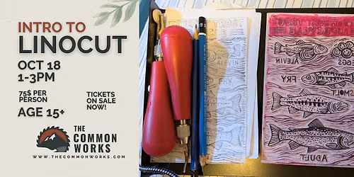 Intro to Linocut Workshop, Cochrane