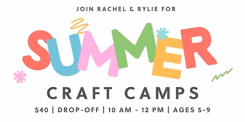SOLD OUT - Back to School Craft Camp
