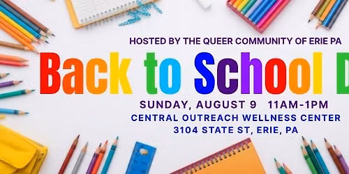 Erie Queer Community Back to School Drive