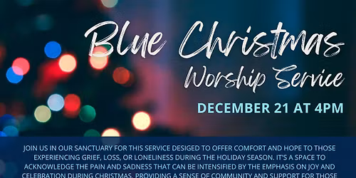 Blue Christmas Service