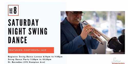 Saturday Night Swing ft. Continenza Jazz Band! Beginner Lesson & Dance! 